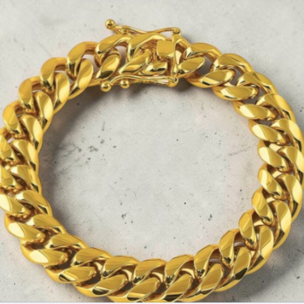 18k Gold Plated Miami Cuban Bracelet